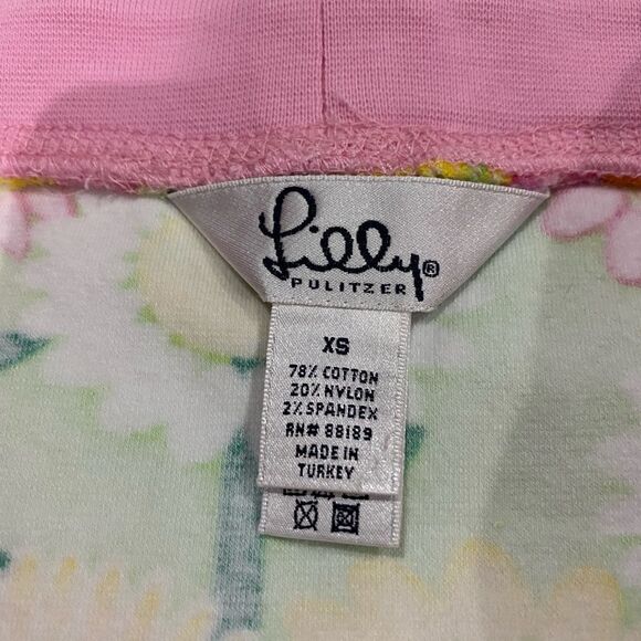 Vintage Lilly Pulitzer Cotton Floral A-Line Skirt - Pink, Green, yellow - Picture 3 of 5